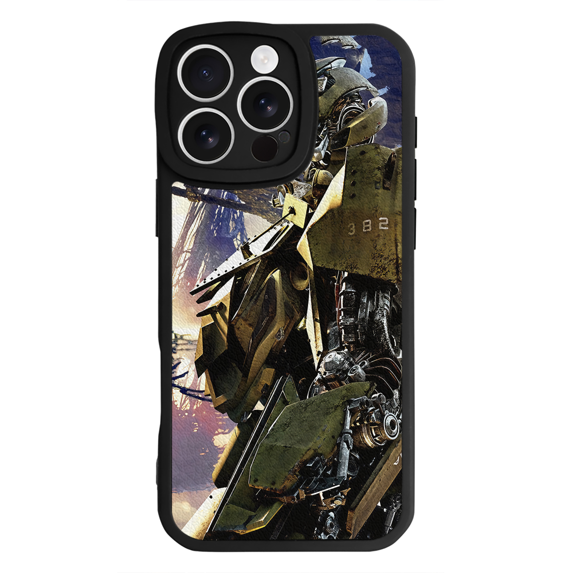 （画像用） Transformers トランスフォーマー 【iPhone 16シリーズ対応】シリコンスマホケース（レザー調） 材質：シリコン